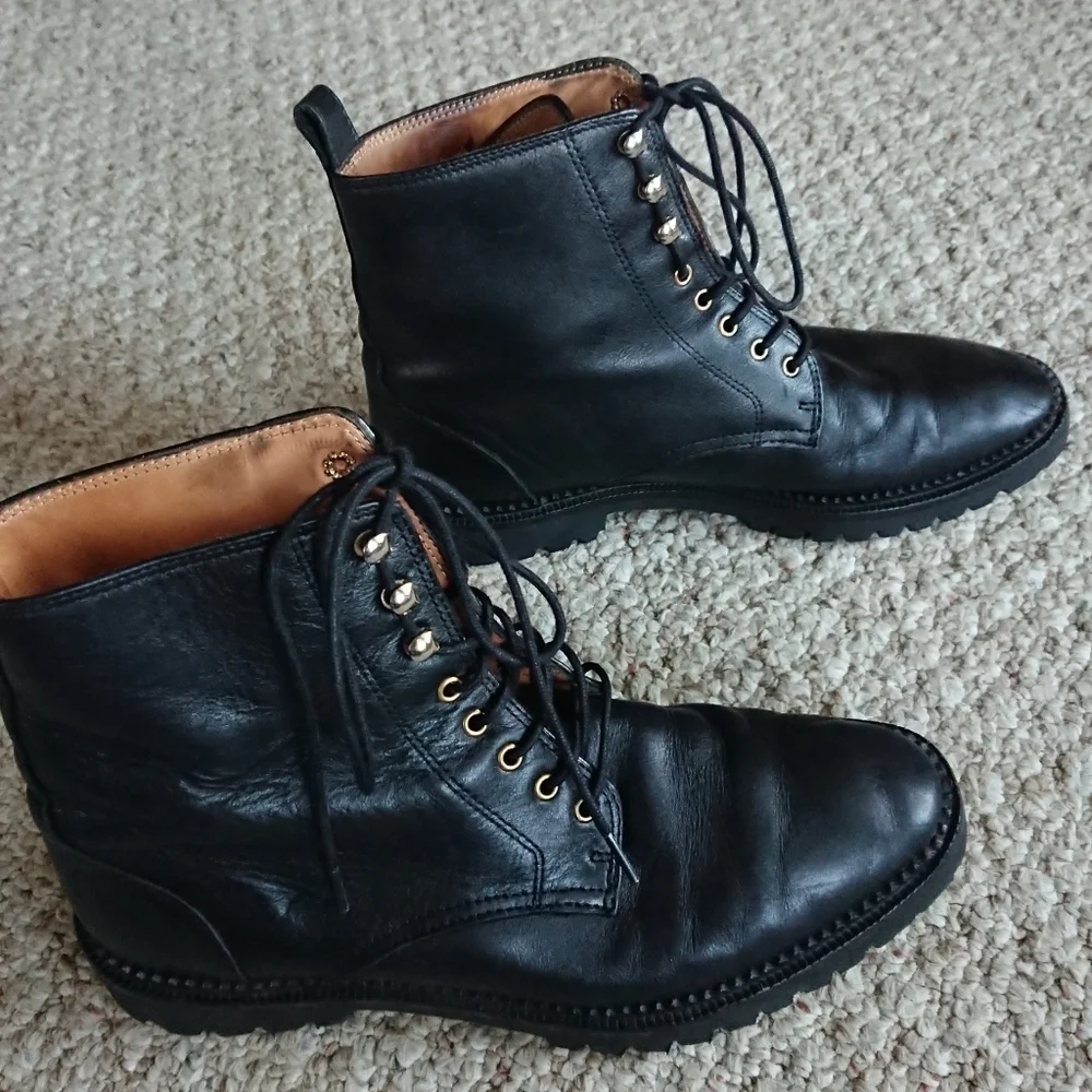 & Other Stories leather lace-up boots size 6